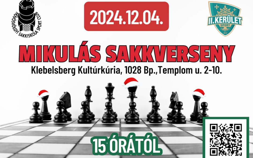 Mikulás Sakkverseny 2024. december 4-én!